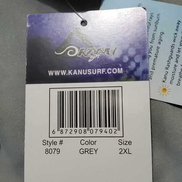NWT Kanu Surf Sun Protection Rash Guard - Picture 3 of 5